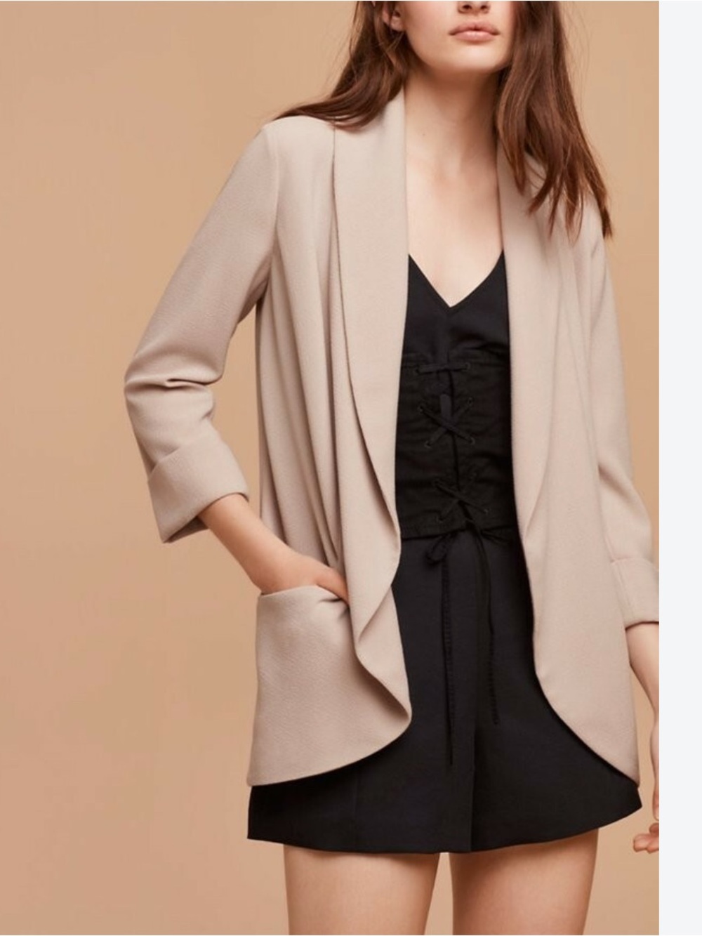 Wilfred chevalier Draped Blazer Jacket - Beige 8